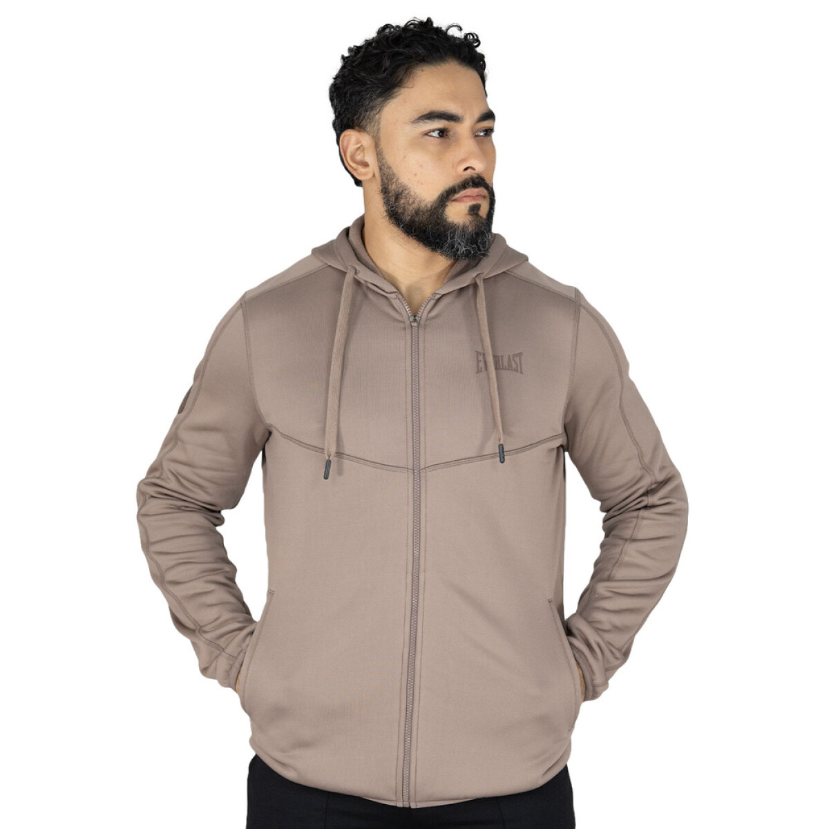 HOODIE MEN POLY/ELAST EVERLAST PEAK II BR M6 - MARRÓN 