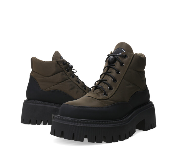 Botas de Mujer Miss Carol NANTU acordonada Verde