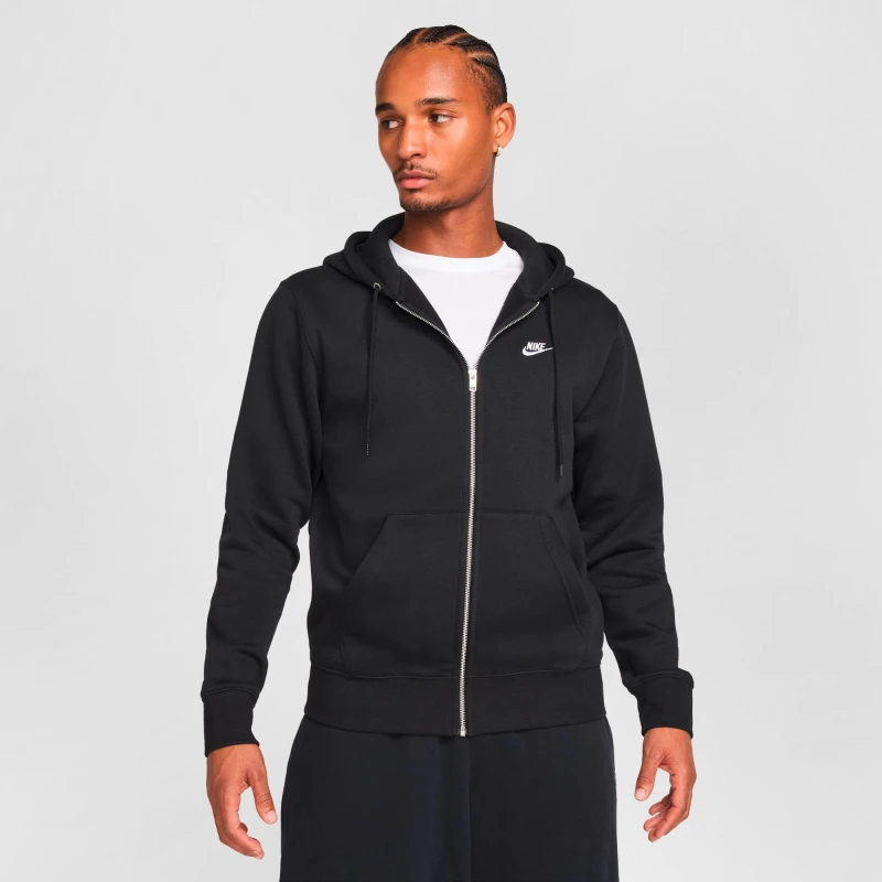 Abrigo Nike Club de Hombre Negro