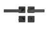 Manija c/tranca para baño negro mate 900.93.498 Manija C/tranca Para Baño Negro Mate 900.93.498