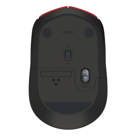 Mouse Inalámbrico Logitech M170 Rojo Y Negro 3030