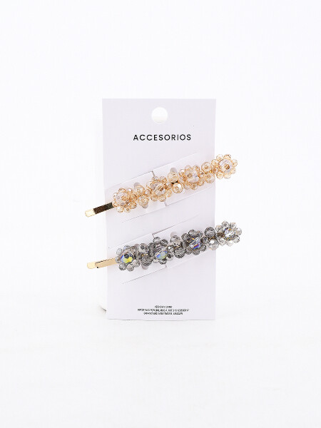BROCHE PACK x 2 DORADO