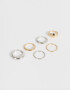 Sets Anillos Chunky Edition Set De Anillos Chunky - Combinacion Bicolor