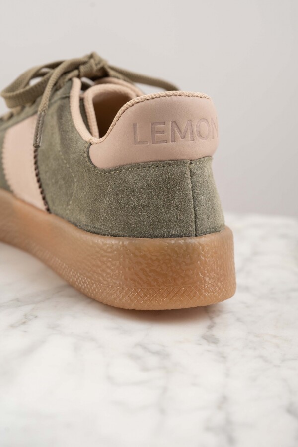 Zapatilla Combinada Oliva