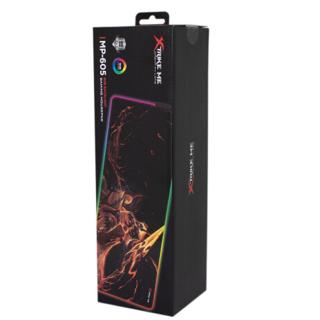 Mouse Pad Gamer Luz RGB 80x30Cm Antideslizante Xtrike MP-605 Negro