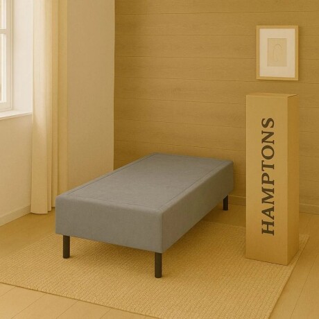 Sommier 1 Plaza Hamptons Memory Foam 80X185 Gris