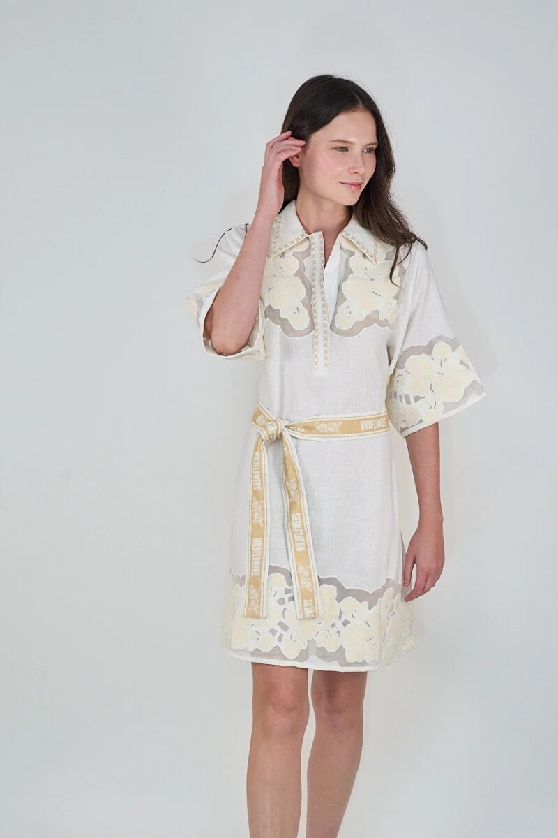 VESTIDO WILD FLOWER Blanco