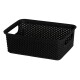 Cesto organizador calado línea P NEGRO