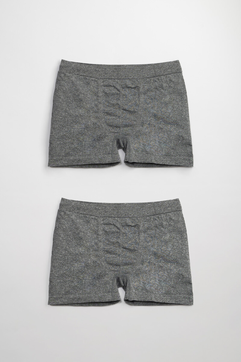 Boxer microfibra liso Gris