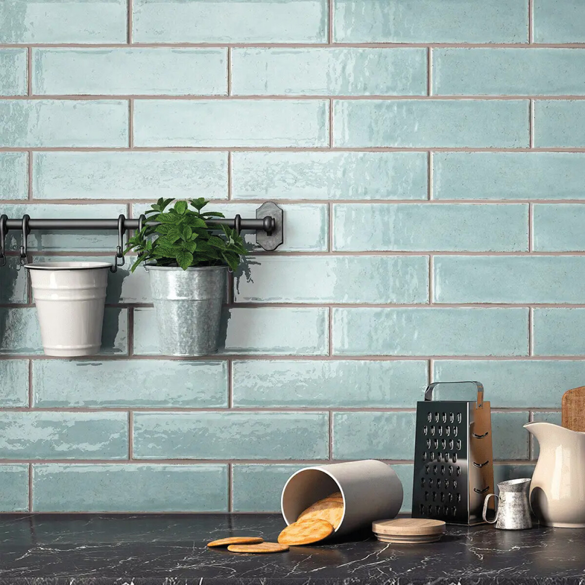 Cerámica Maiolica Cracked Aqua - 1.18m2 