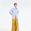 Camisa Strip Celeste