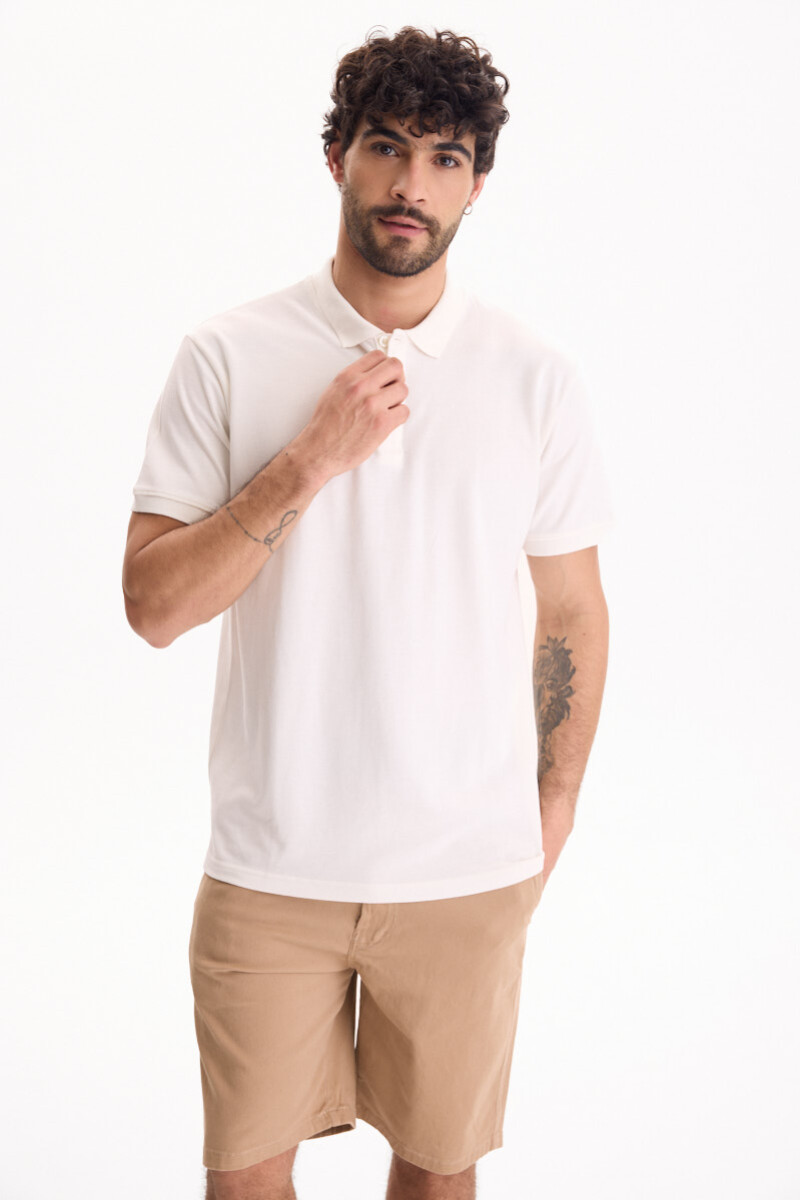 Bermuda De Gabardina Echo Beige