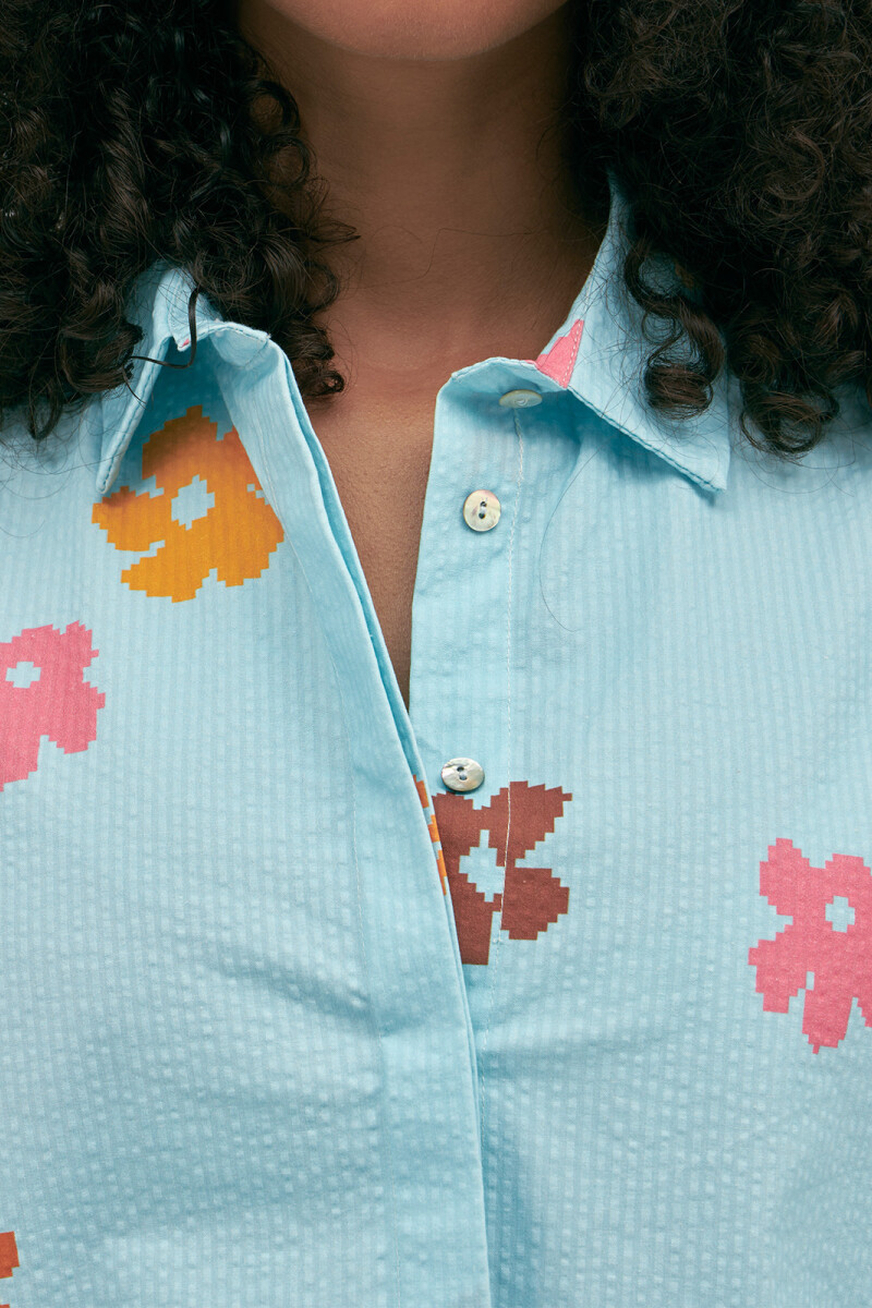 SHORT SLEEVE SHIRT Poppy Sky