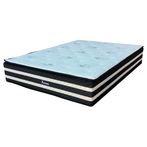 [ OUTLET ] Colchón ZZZEN - 2 Plazas – Pillow Top – Espumas EPS + D33 – 138x188x32 cm – Firme - Duro [ OUTLET ] Colchón ZZZEN - 2 Plazas – Pillow Top – Espumas EPS + D33 – 138x188x32 cm – Firme - Duro