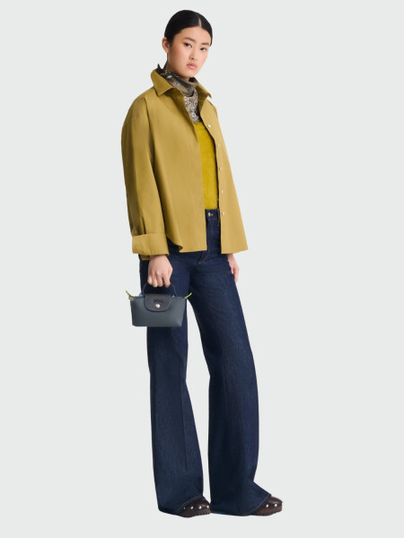 LONGCHAMP - Le Pliage Green Pouch Gris