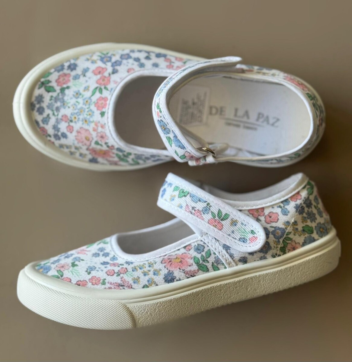 Guillermina De Lona Canvas Girl Lisas Del 27 Al 35 - Floral Pastel 
