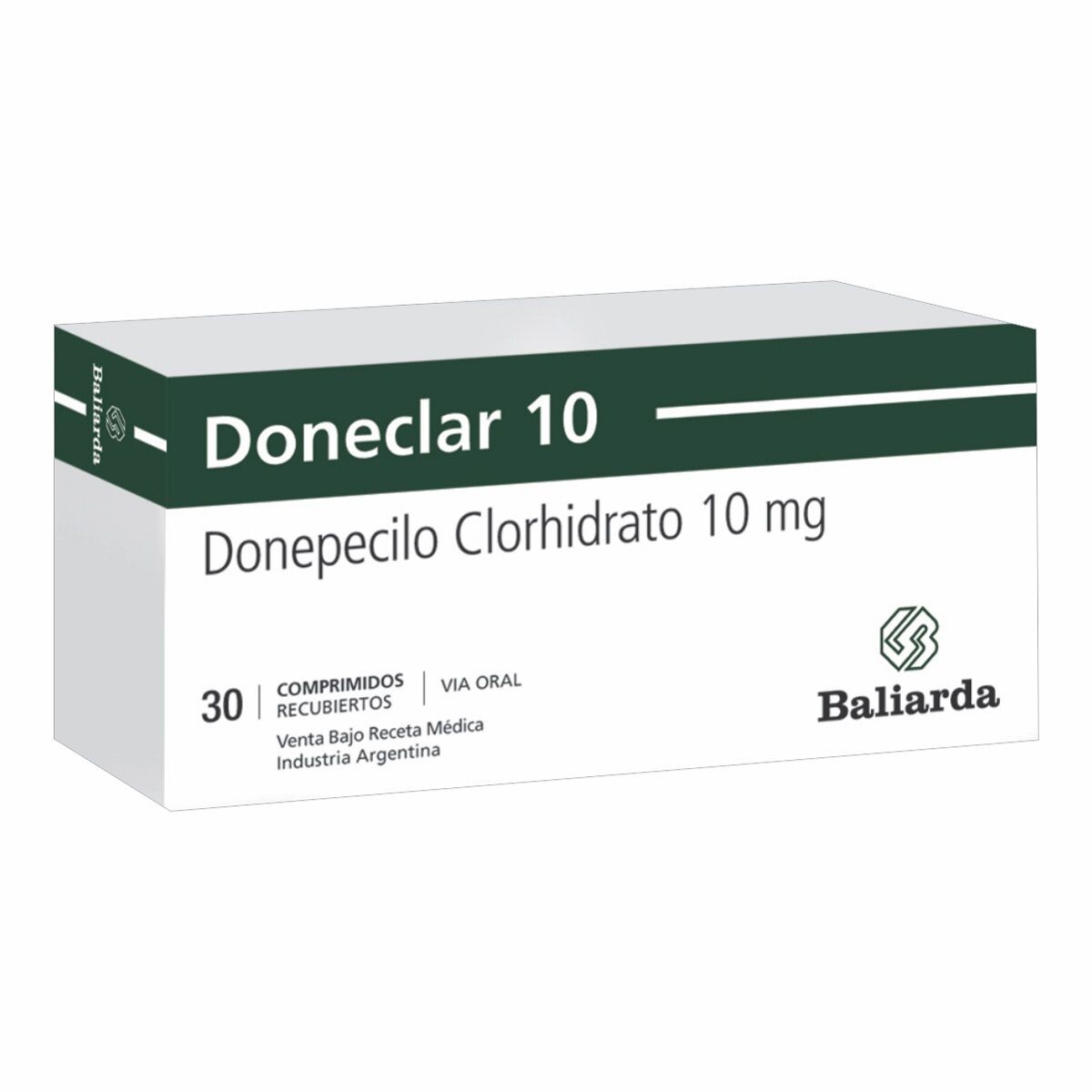 DONECLAR 10 MG. CJ X 30 COMP. 