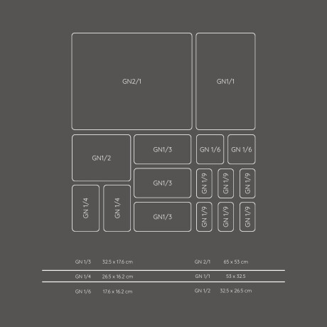 Cuba de Acero Inoxidable GN 1/3 6.5 cm Cuba de Acero Inoxidable GN 1/3 6.5 cm