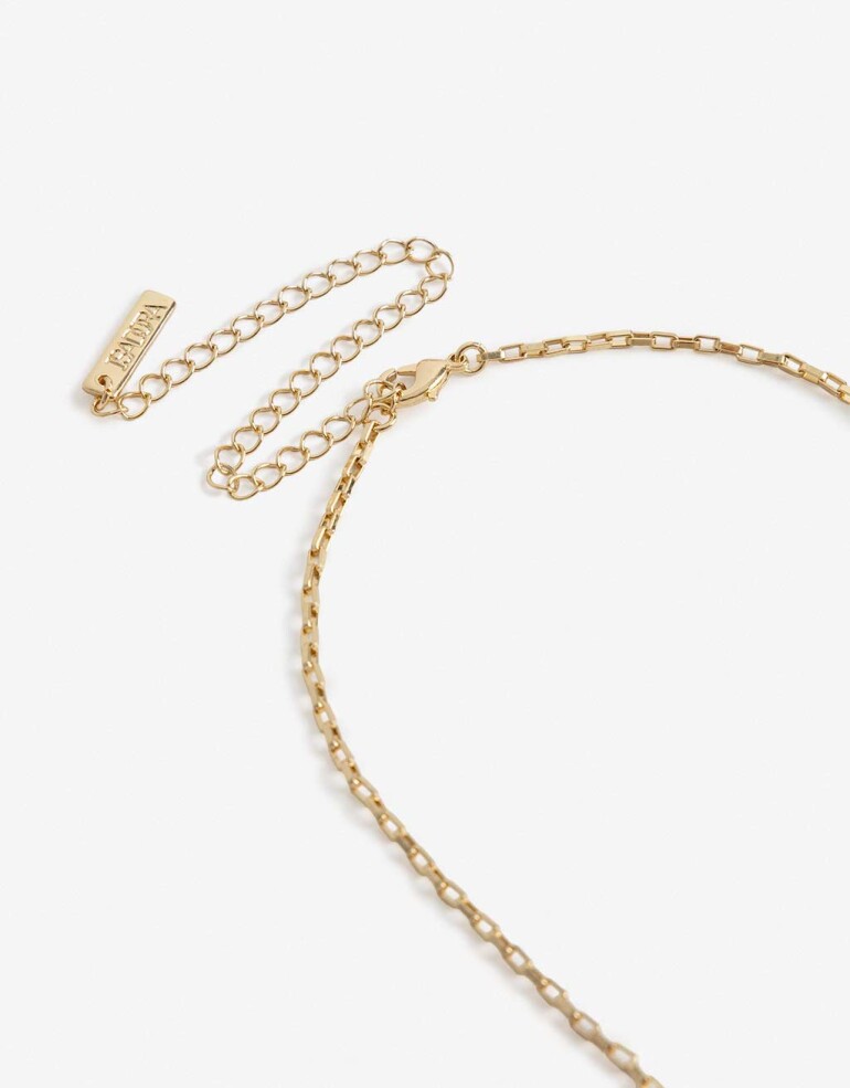 Collares Cortos Metal Collar Corto Cubic Zirconia - Dorado