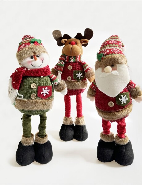 MUÑECO NAVIDEÑO 3 DISEÑOS SURTIDOS ROJO 49CM. MUÑECO NAVIDEÑO 3 DISEÑOS SURTIDOS ROJO 49CM.