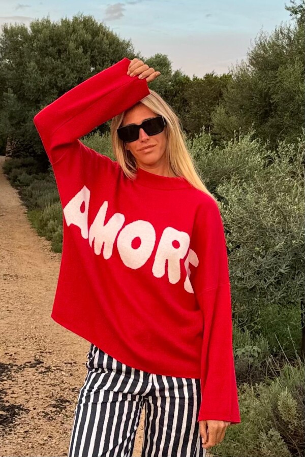 Sweater Amore Rojo