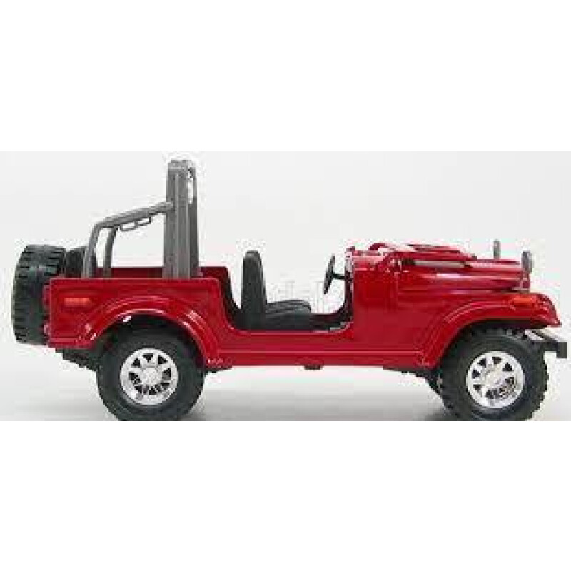 Jeep Wrangler Burago Escala 1:24 Rojo Jeep Wrangler Burago Escala 1:24 Rojo