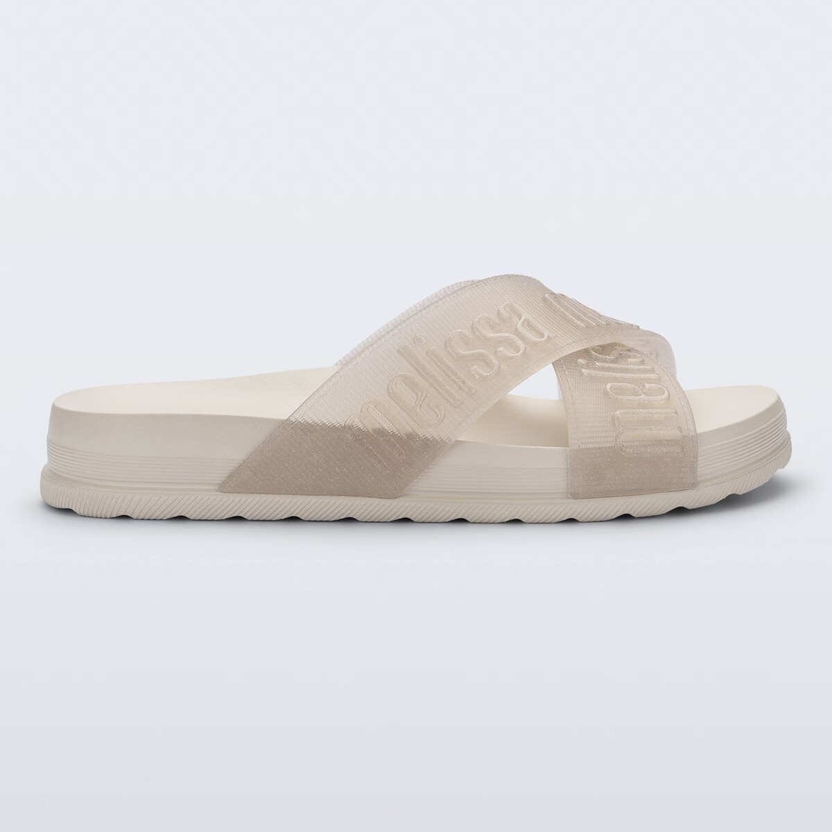 Sandalias Melissa de Dama -COZY SLIDE M LOVER II- 36118BT722 - BEIGE/GLITTER 