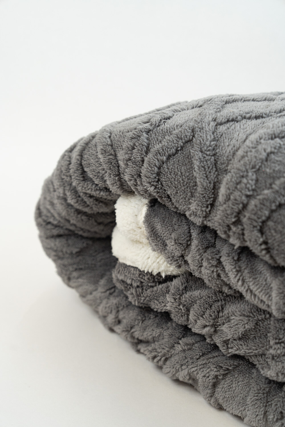 Manta Poli 2 Plazas - 420g Gris