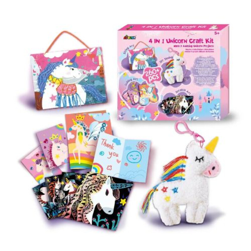 Kit Craft 4 en 1 Unicornio Kit Craft 4 En 1 Unicornio