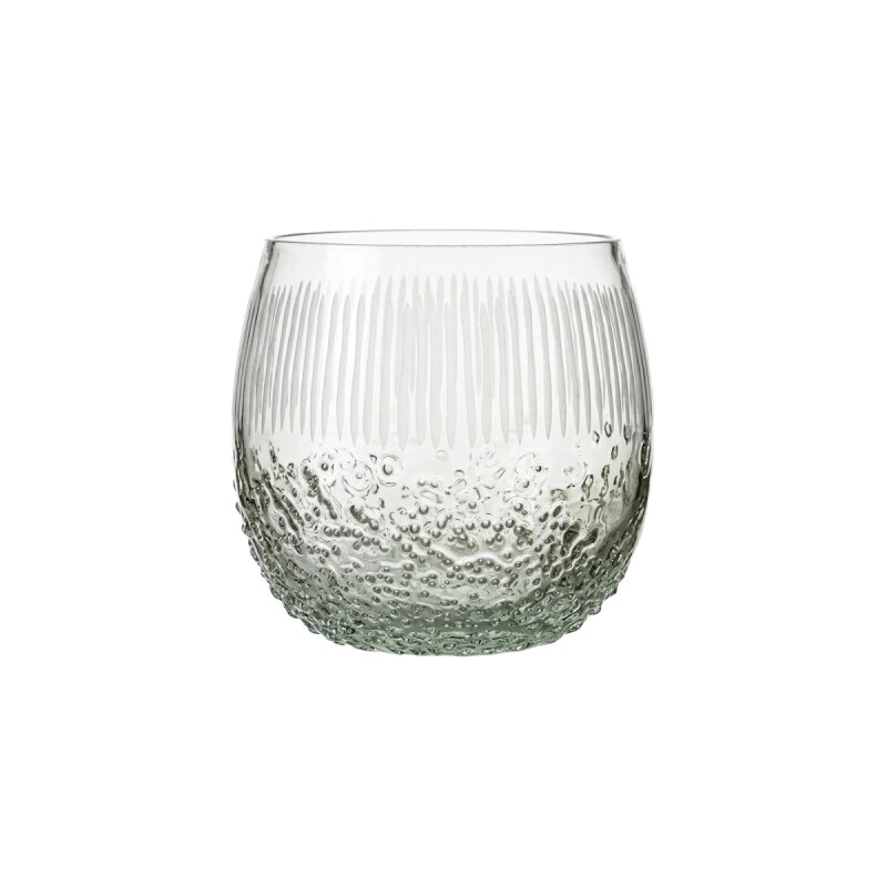 PORTA VELA VIDRIO GRIS 12CM Unica