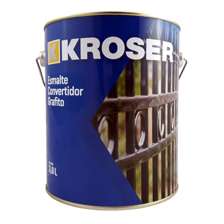 ESMALTE CONVERTIDOR SATINADO GRAFITO CLARO 1/4L KROSER ++ N/a