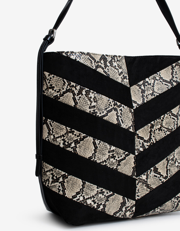 Saca Cartera Formato Saca Snake - Combinacion Bicolor