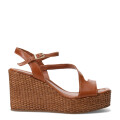 Sandalias de Mujer Bottero Plataforma Marrón Caramelo