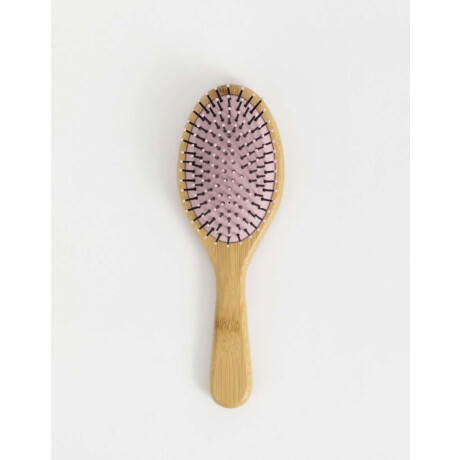Cepillo Redondo De Bamboo Combinacion Multicolor