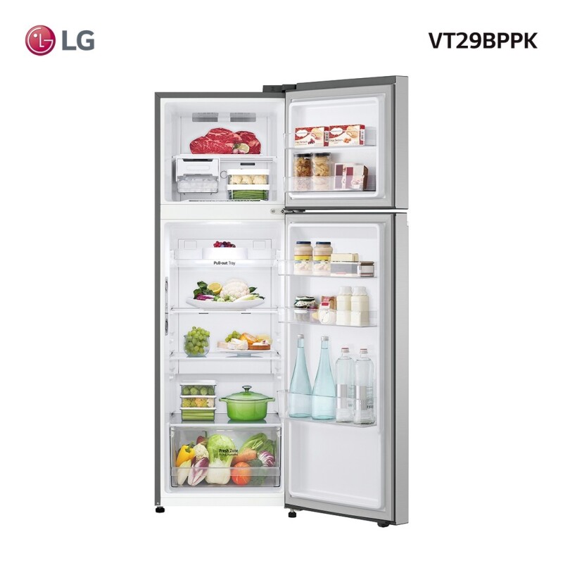 Heladera Inverter No Frost LG Vt29bppk 265 Lt Eficiencia A Color Gris Heladera Inverter No Frost Lg Vt29bppk 265 Lt Eficiencia A Color Gris
