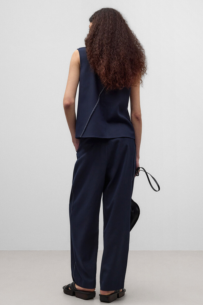 PANTALÓN SASTRE Azul