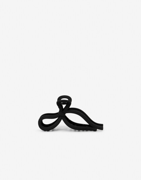 Broche Moño Broche Acrílico Moño - Negro