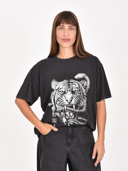 REMERA LESTE GRIS OSCURO