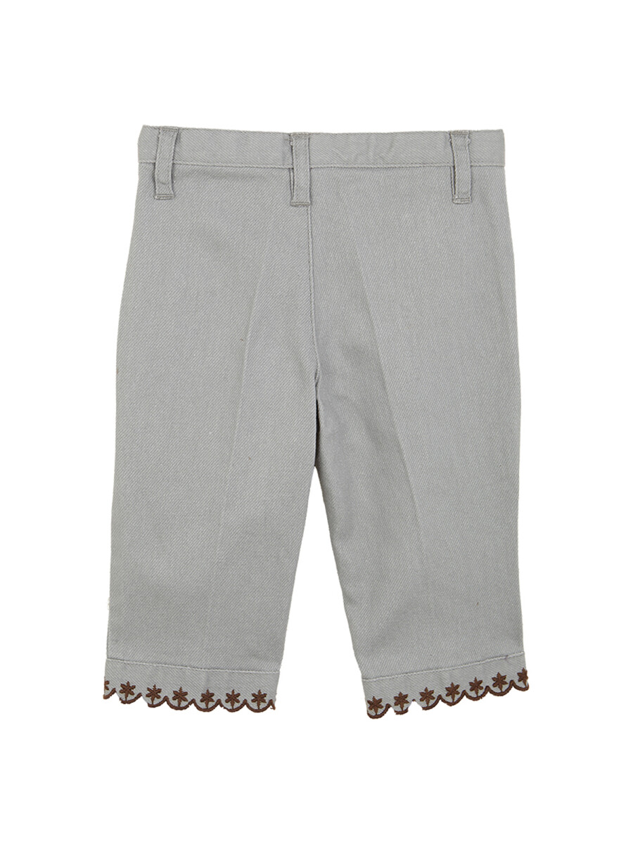 Pantalon Bordados Verde Suave