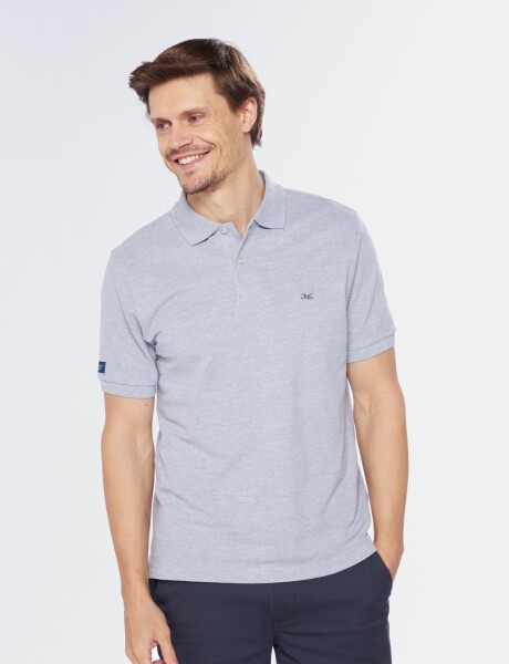 REMERA POLO PIQUE Gris