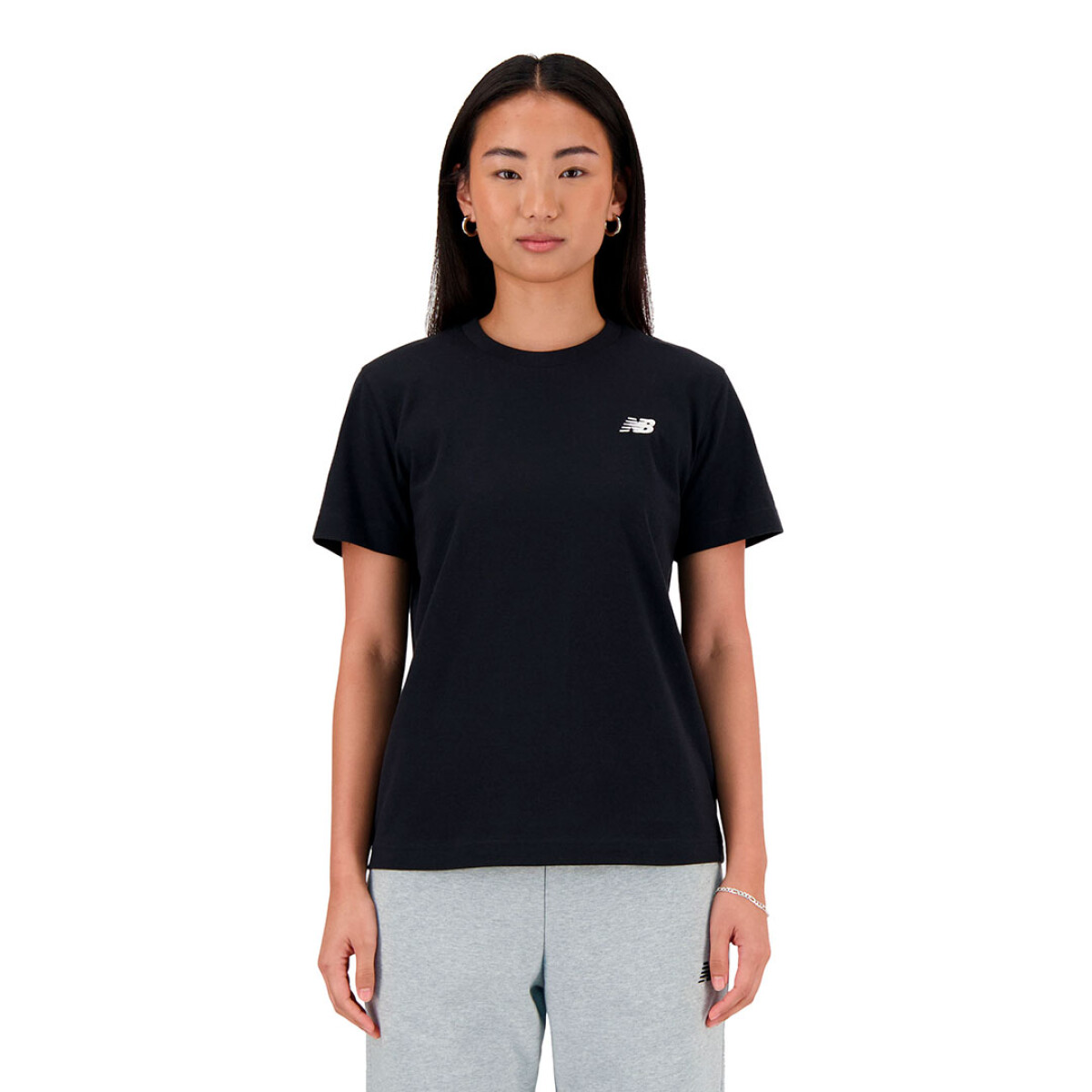 Remera de Mujer New Balance Small Logo - Negro 