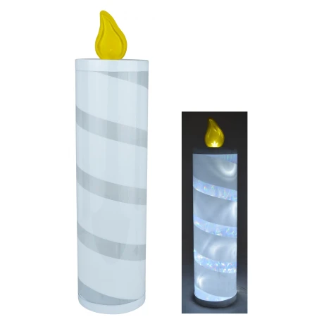 VELA LED PVC T/LAMPARA CONECTADA A CORRIENTE 220V 10X41CM CAJA 24236 VELA LED PVC T/LAMPARA CONECTADA A CORRIENTE 220V 10X41CM CAJA 24236