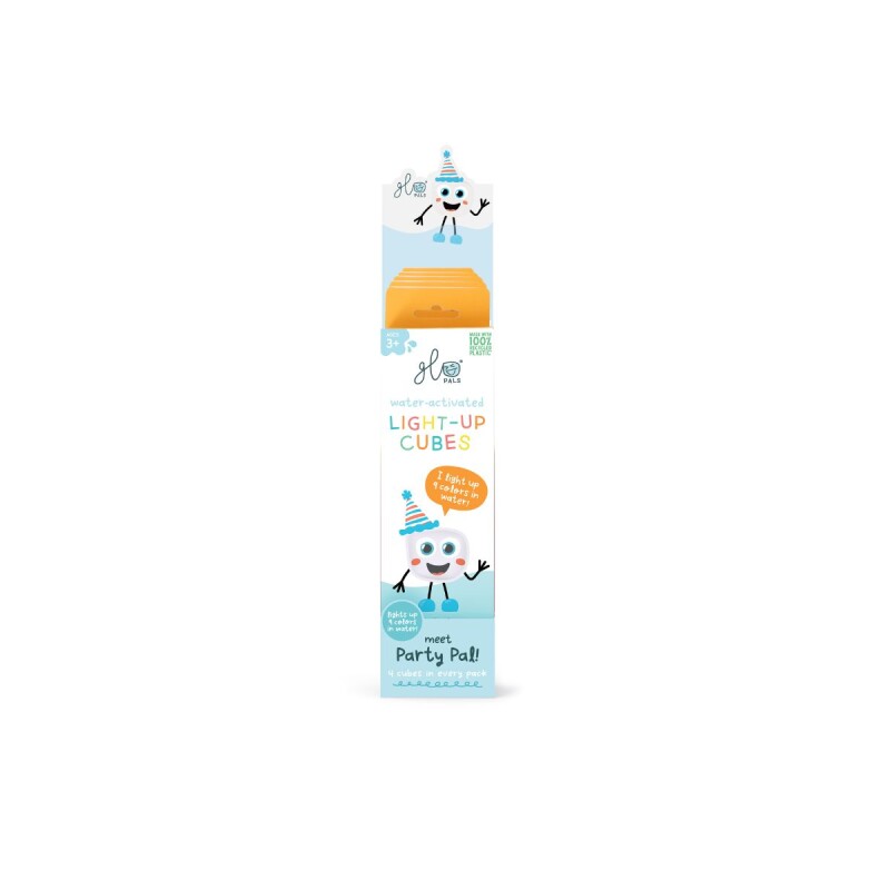 GP-FIN-4PK Set De 4 Cubos Glo Pals Party Pal Multicolor