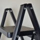 Escalera de 2 niveles metal 39x45x54cm negro NEGRO