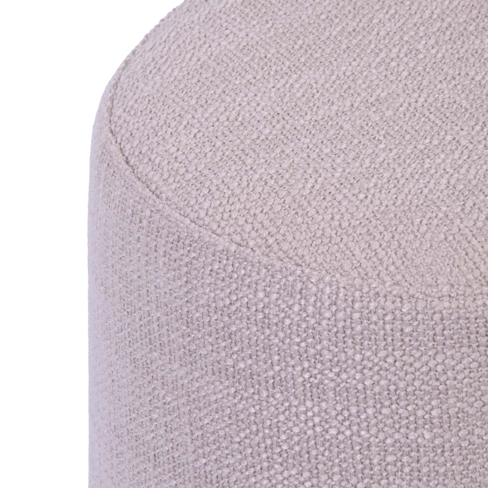 PUFF TELA-Y-MADERA NATURAL-BEIGE NOX BEIGE