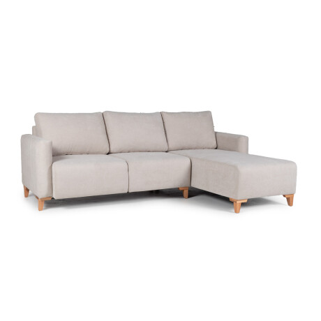 Rinconera Cuarzo - Tela Microfibra - Chaise derecho TC 1010 (Beige)