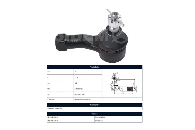 Puntero Hyundai I10 14-25 Der Puntero Hyundai I10 14-25 Der