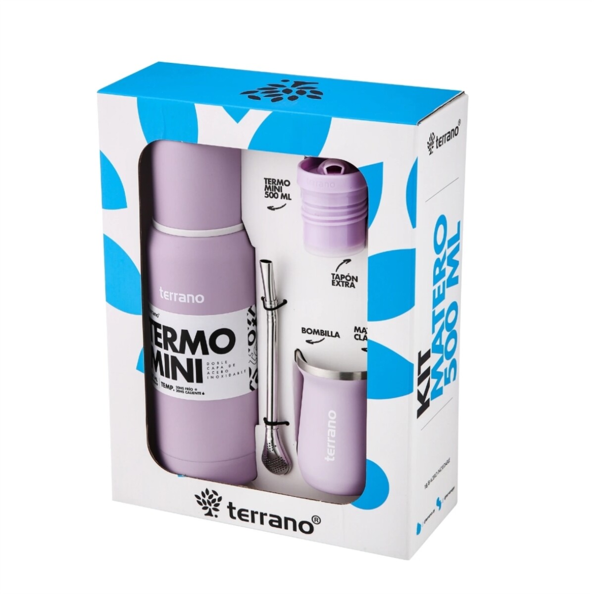 TERRANO KIT MATERO MINI 550ML - Lila 