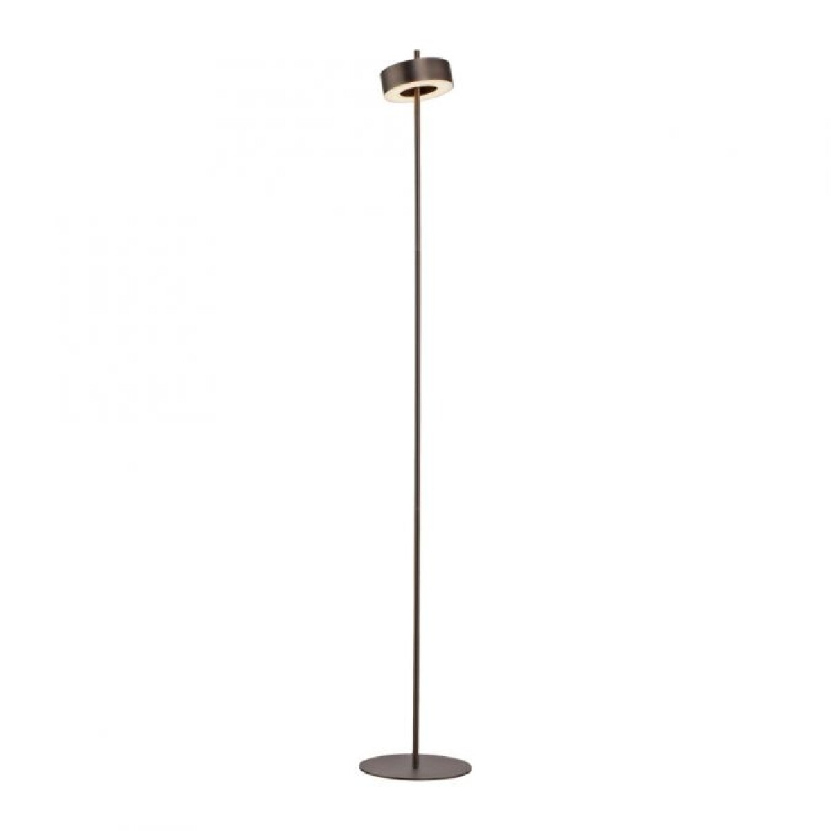 LAMPARA DE PIE ANILLO MARRÓN DIMERIZABLE Y CCT 9W CON CONTROL - 140CM 