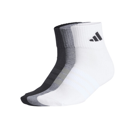 Medias adidas Con Amortiguación White Black Grey
